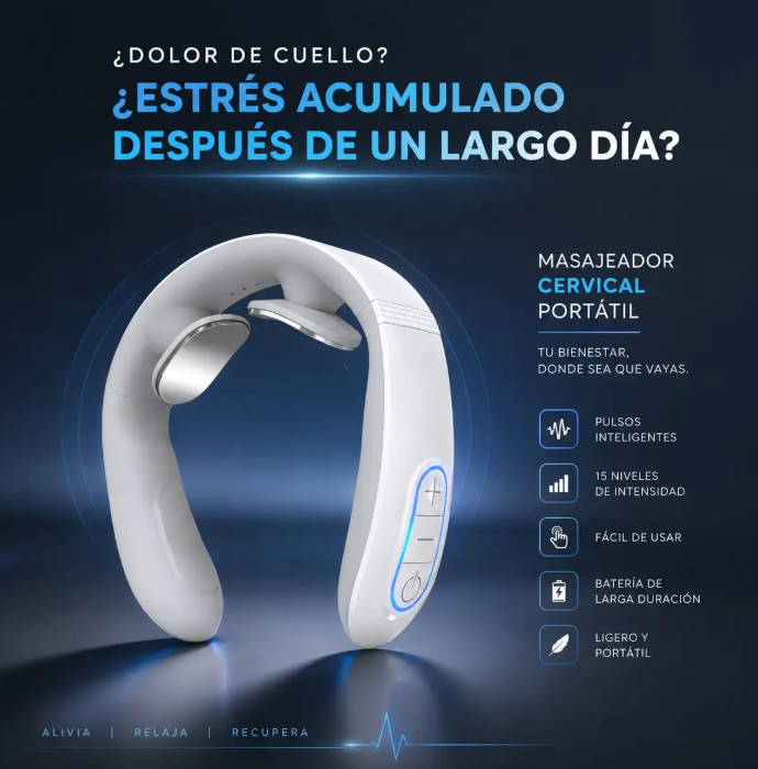 Korven™ Pro - Masaje, Pulsos Eléctricos y Calor Terapéutico